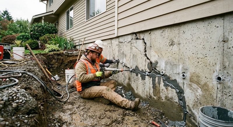 Basement Foundation Repair in Bethlehem, CT