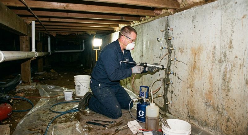 Basement Foundation Repair in Middlebury, CT