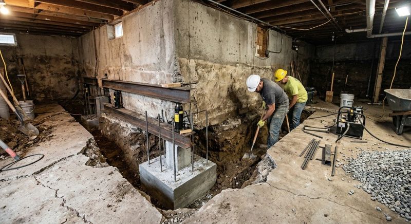 Basement Underpinning in Bristol, CT