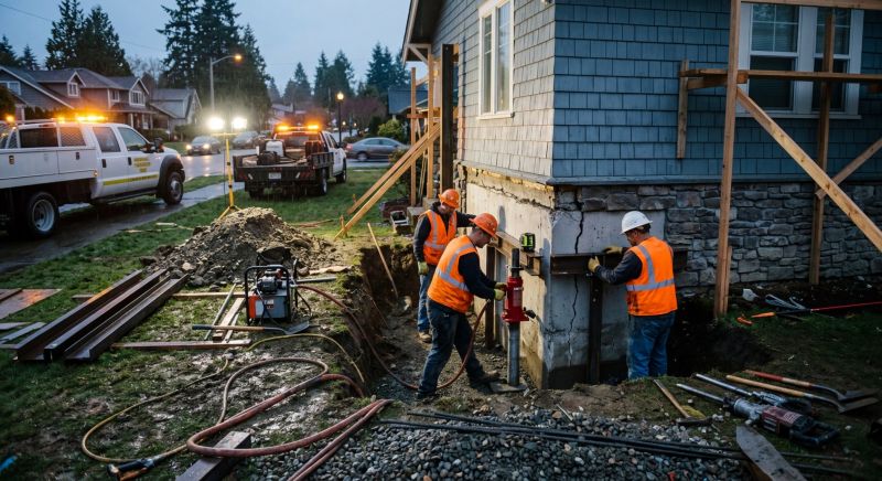 Building Foundation Repair in Middlebury, CT