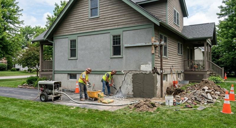 Building Foundation Repair in Sandy Hook, CT