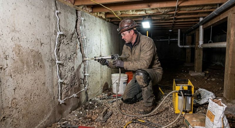 Concrete Foundation Repair in Higganum, CT