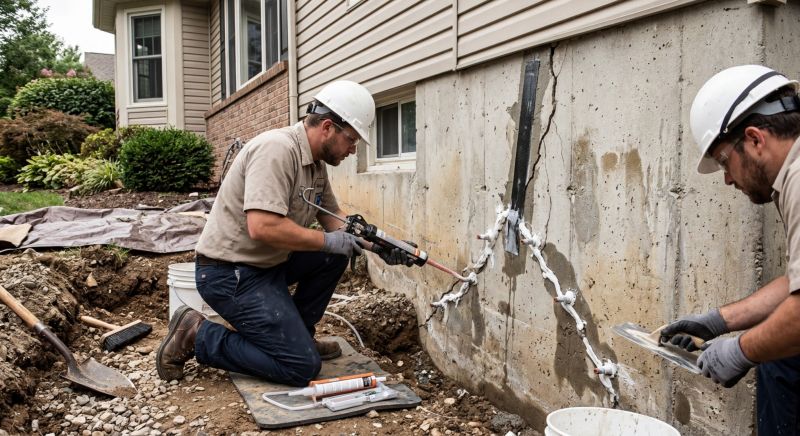 Cracked Foundation Repair in Northfield, CT