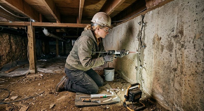 Crawlspace Foundation Repair in Berlin, CT