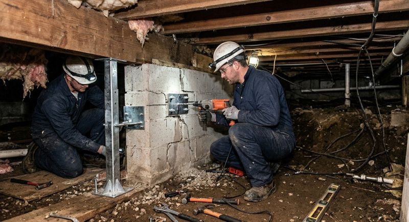 Crawlspace Foundation Repair in New Hartford, CT