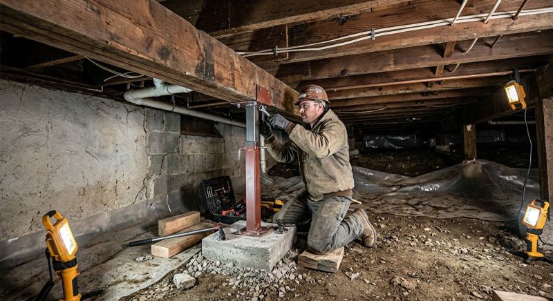 Crawlspace Foundation Repair in Oxford, CT