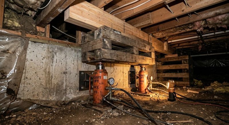 Foundation Jacking in Bethlehem, CT