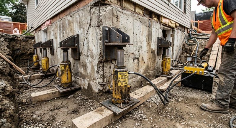 Foundation Jacking in East Hampton, CT