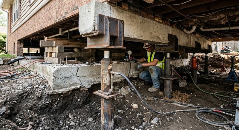 Foundation Lifting in Middlebury, CT