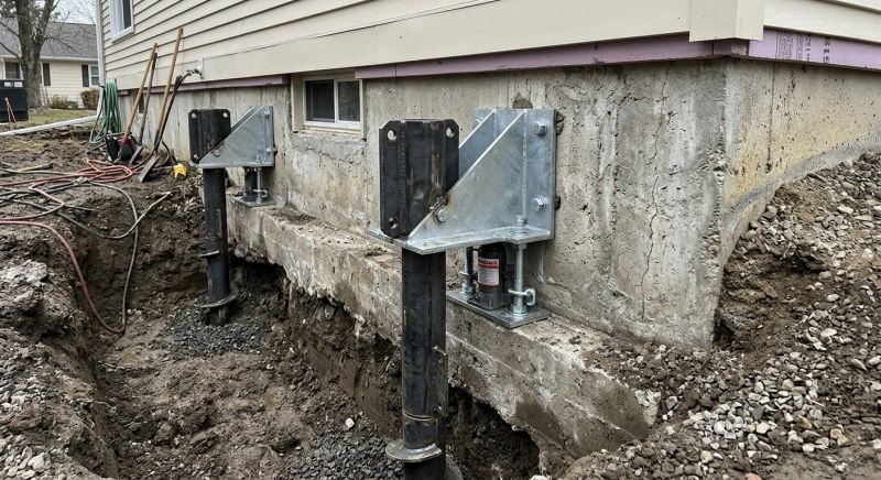 Foundation Pier Leveling in Bristol, CT