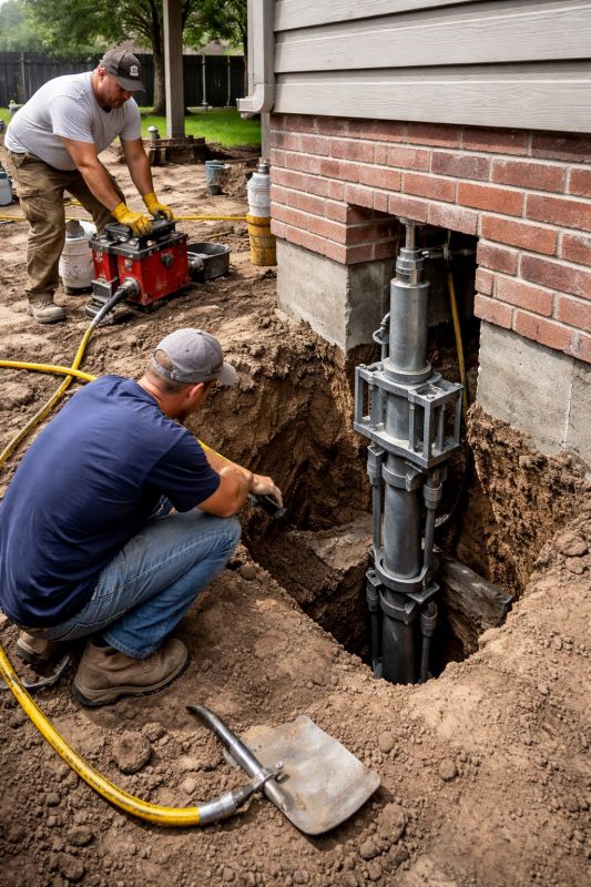 Foundation Pier Repair in Bristol, CT