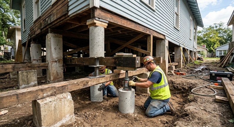 Foundation Pier Repair in Bristol, CT