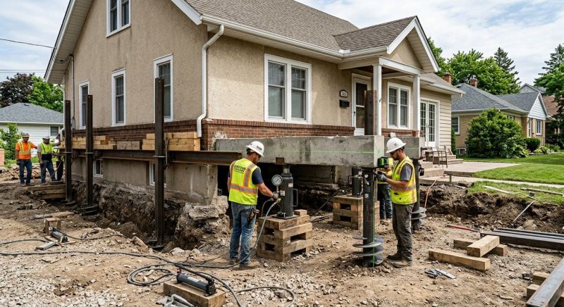 Foundation Releveling in Bristol, CT