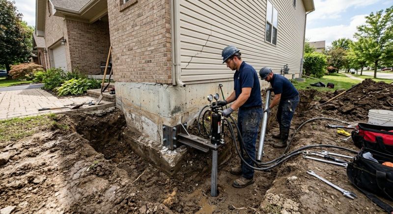 Foundation Settlement Repair in Bristol, CT