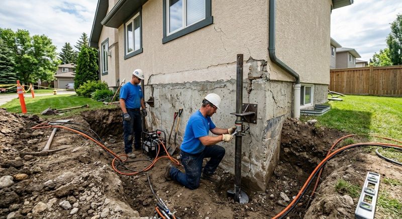 Helical Piers Installation in Bristol, CT