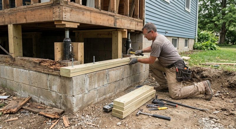 House Foundation Repair in Glastonbury, CT