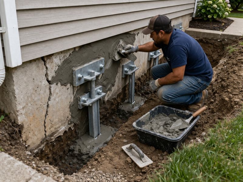 House Foundation Repair in New Hartford, CT