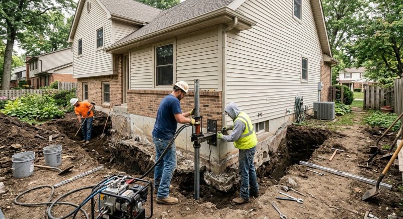 House Foundation Repair in Woodbury, CT