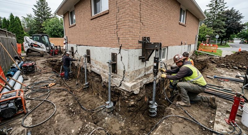 Sinking Foundation Repair in Berlin, CT