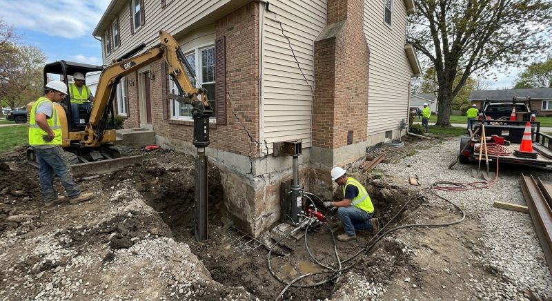 Sinking Foundation Repair in Higganum, CT