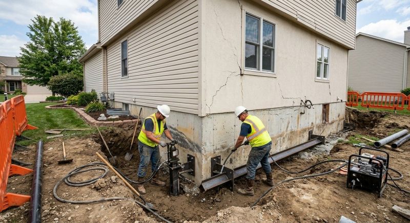 Sinking Foundation Repair in New Haven County, CT