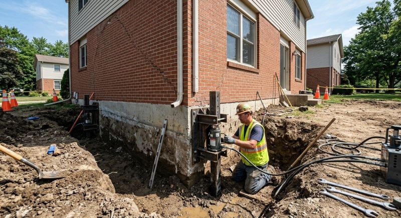 Sinking Foundation Repair in Washington, CT