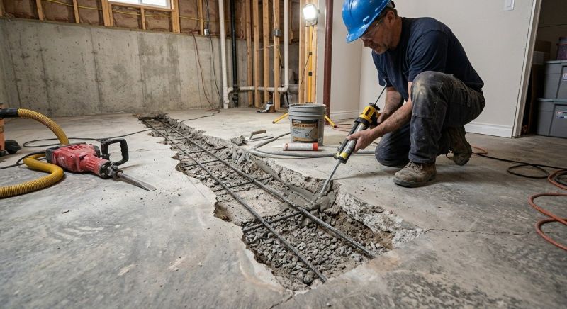 Slab Foundation Repair in Bristol, CT