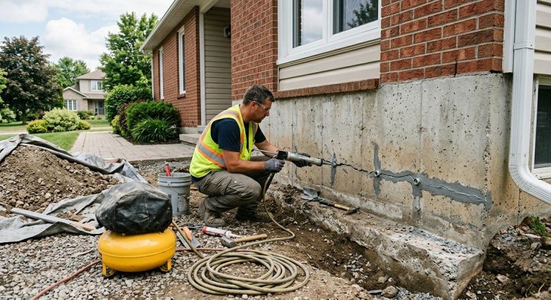 Basement Foundation Repair in Woodbury, CT