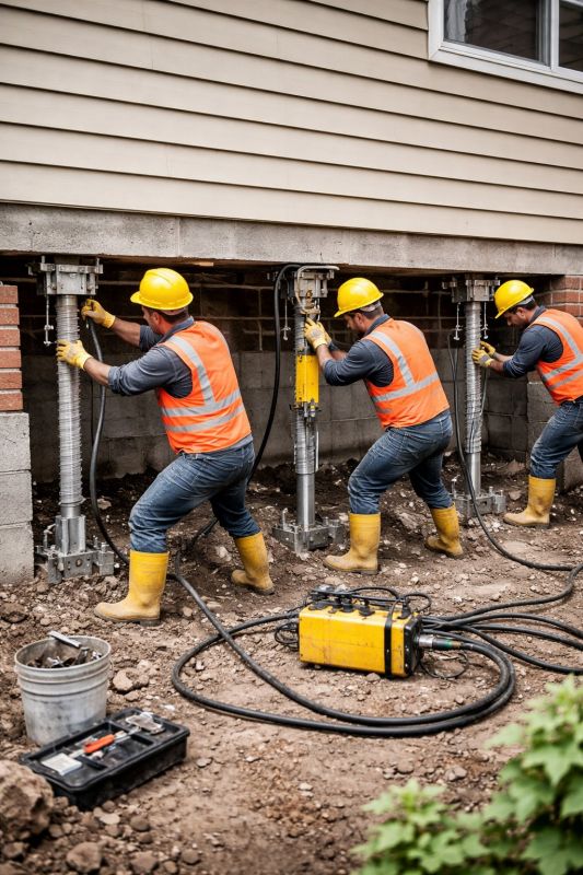 Foundation Stabilizing in Weatogue, CT